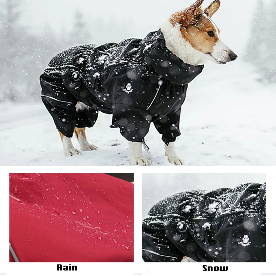 Outdoor Waterproof Dog Jacket: Warm Reflective Winter Coat for Medium to Large Breeds  coats for cocker spaniels