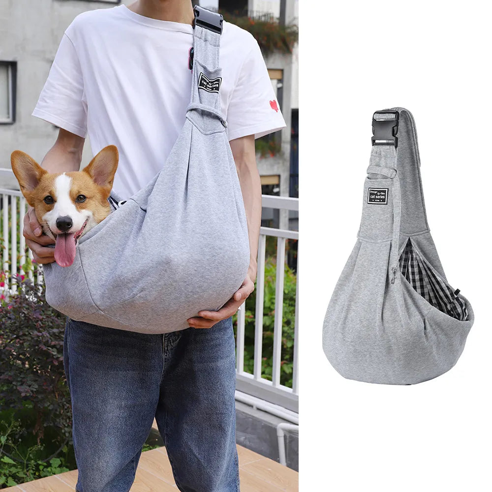 Cat Sling - Pet Carrier Bag for Outdoor Travel, Single Shoulder Bag for Dogs, Comfortable Handbag Tote, Ideal for Kitten, Corgi, and Small Pets
