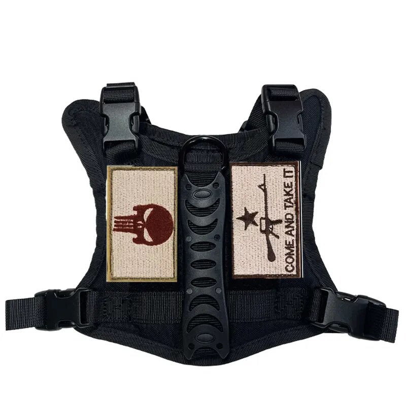 Vest for Dog Training and Cat Tactical Harness - Adjustable Military Outdoor Working Harness - Dog and Cat Accessories for Small Pets
