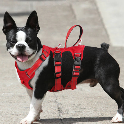 Reflective Padded Waterproof Nylon Dog Harness with Safe Buckle for Pitbulls lab dog vest