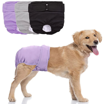 Adjustable Reusable Female Dog Diapers - High Absorbent Pet Panties for Small, Medium, and Large Dogs dog menstrual diapers