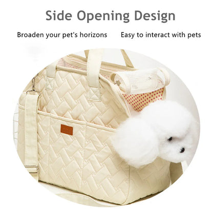 Cat Sling - Large Breathable Carrier for Dogs and Cats, Four Seasons, Canvas Shoulder Bag, Pet Travel Supplies Included