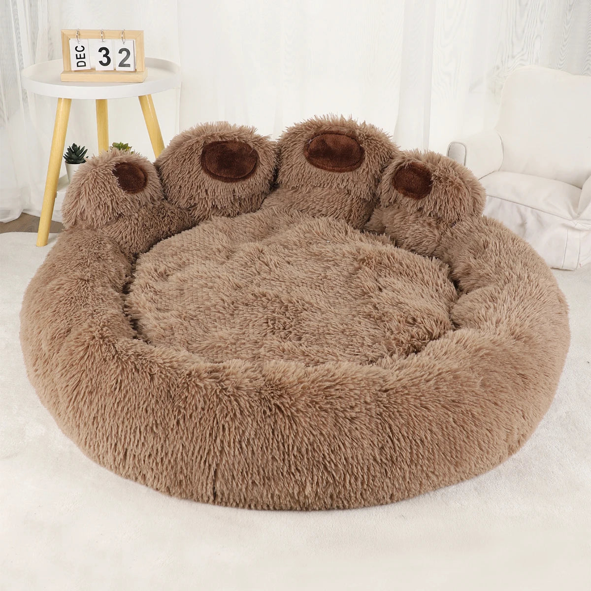 Fluffy Dog Bed for Large and Small Dogs - Comfortable Sofa Baskets, Kennel Mat, and Puppy Cats Cozy Basket Blanket