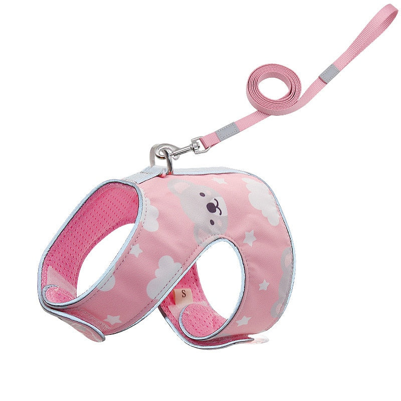 pink cat harness