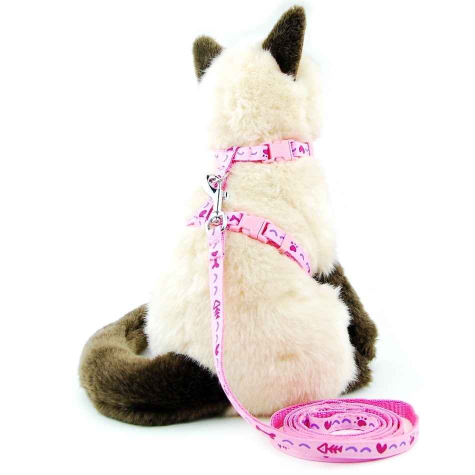 pink kitten harness