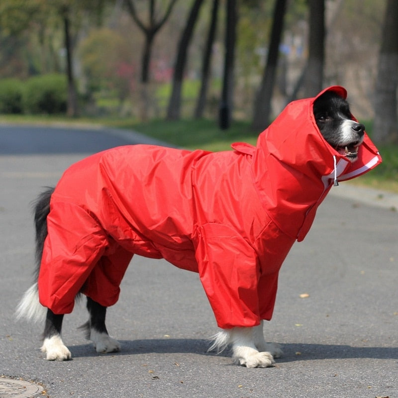 Dog Raincoat Jumpsuit For Big Medium Small Dogs