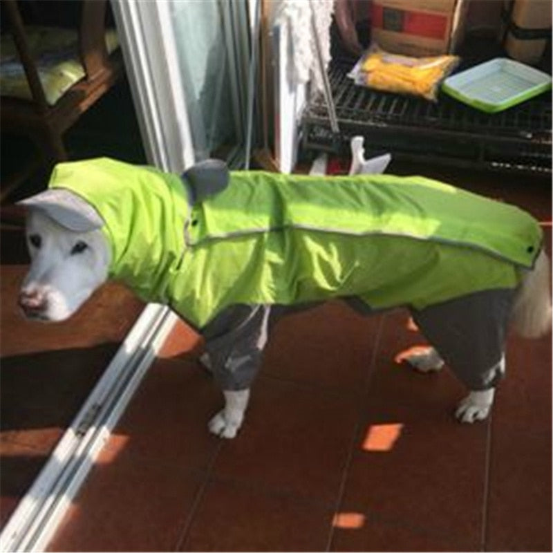 Dog Raincoat Jumpsuit For Big Medium Small Dogs