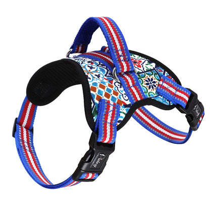 printed dog harness