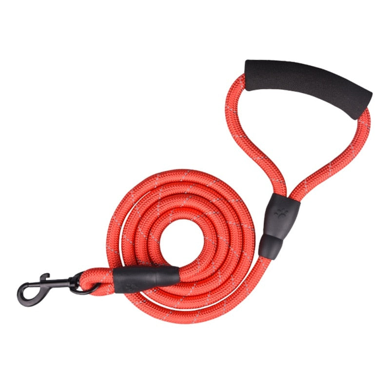 Double Dog Leash For Couplers With Soft Padded Handle