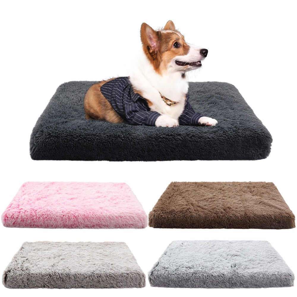 Washable Small Medium Large Soft Dog Bed Soft Plush Dog Bed Fluffy Bed For Dogs Petbed