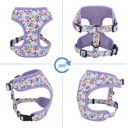 floral puppy harness