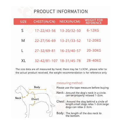 NO PULL Adjustable Reflective Dog Harness For Shepherd Labrador Akita French Bulldog Newfoundland Doberman
