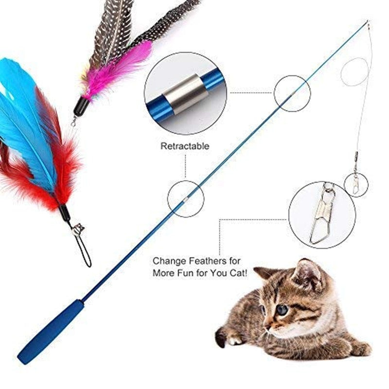 automatic cat toy feather