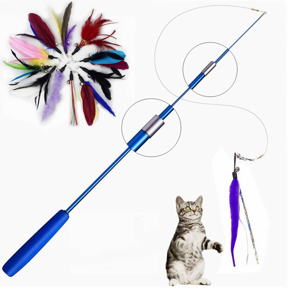 cat toy ball feather
