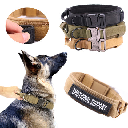 Tactical Dog Collar Free Custom Dog Collar Tags Nylon Dog Collar With Name Plate