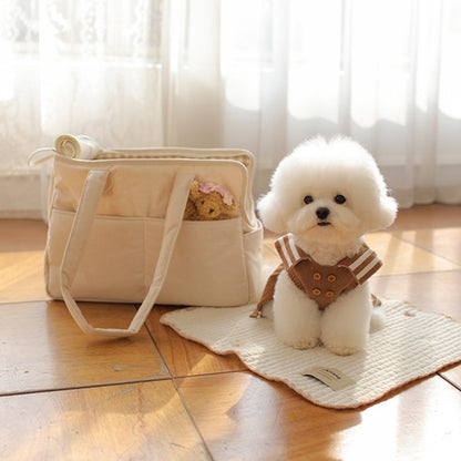Pet Carrier Bags For Dogs Pet Dog Carrying Shoulder Bag Breathable 6Kg Load Without Mat