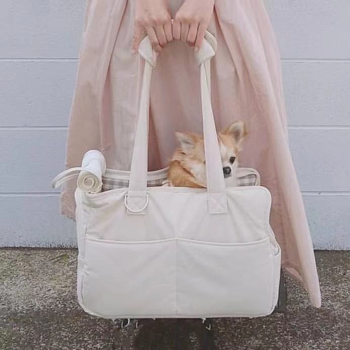 Pet Carrier Bags For Dogs Pet Dog Carrying Shoulder Bag Breathable 6Kg Load Without Mat