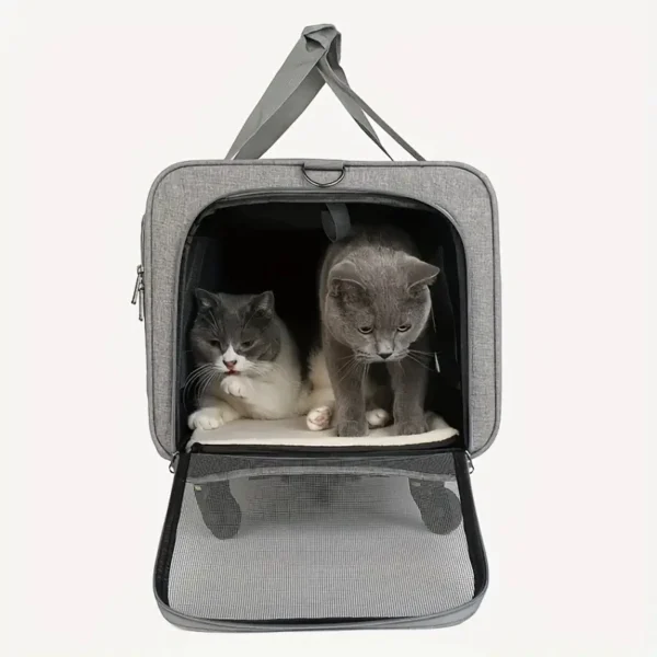 Extra Large Foldable Pet Trolley and Travel Carrier for Dogs and Cats Pet Wagon Stroller - Image 2