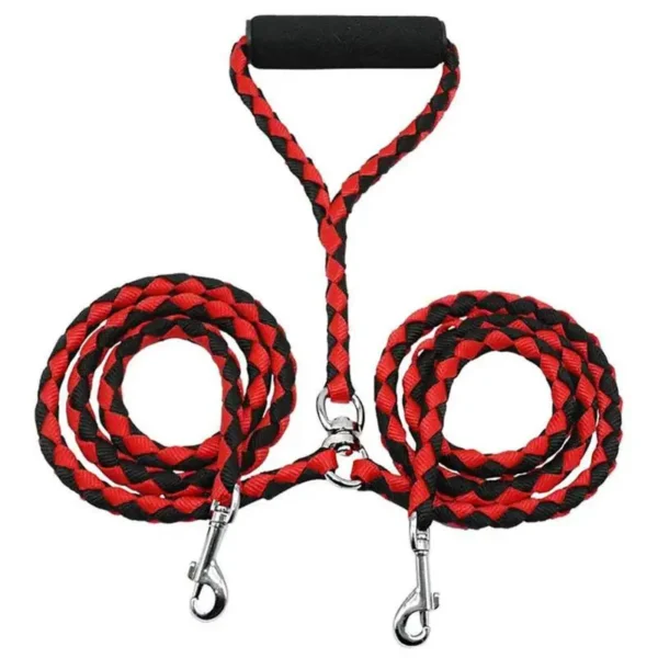 Double Dog Leash For Couplers With Soft Padded Handle - Image 2