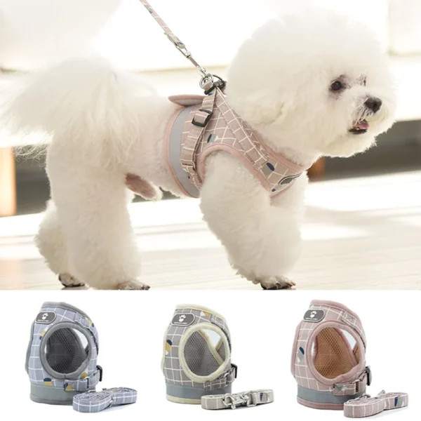 Reflective Breathable Mesh Dog Vest Harness Dog Harnesses For Small Dogs