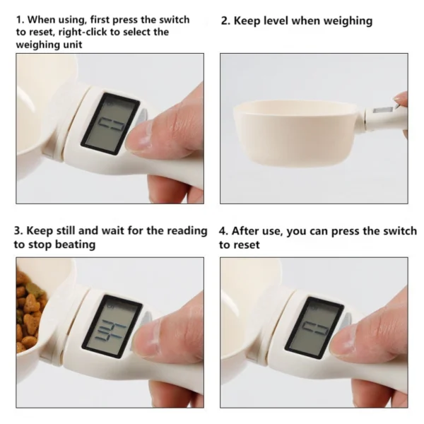 Pet Food Scoop Scale | Cat Measuring Spoons | Dog Food Measuring Scoop - Image 4