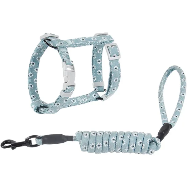 Cat Harness And Leash Red Green Blue - Image 6