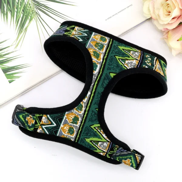 Adjustable Nylon Printed Dog Harness For Chihuahua Yorkie Poodles Pitbull Bulldog - Image 3