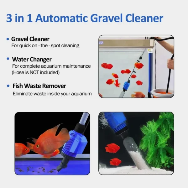 Electric Aquarium Gravel Cleaner Automatic Water Changer - Image 2