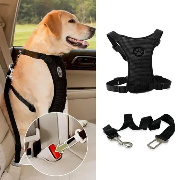 Dog Seat Belt Harness Cat Car Seat Dog Car Accessories