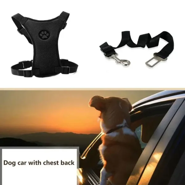 Dog Seat Belt Harness Cat Car Seat Dog Car Accessories - Image 3