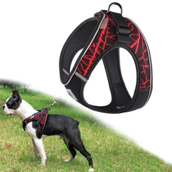 Reflective No Pull Harness For Bulldog Chihuahua