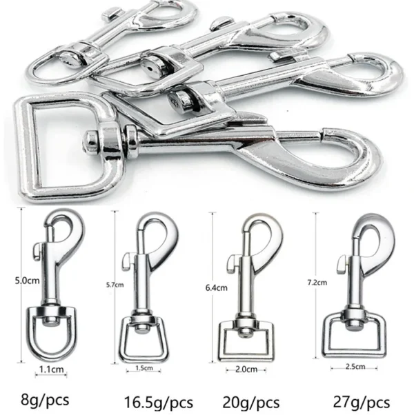 5 Pcs 10/15/20/25Mm Dog Collar Metal Buckle Dog Leash Lobster Clasp - Image 3