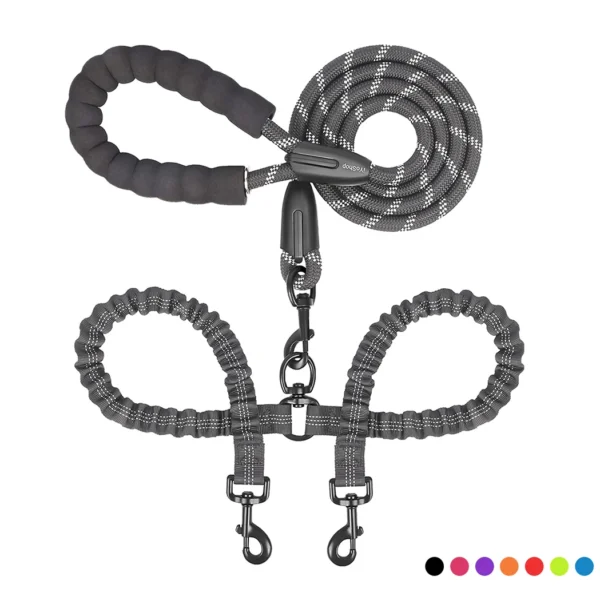 Double Dog Leash Coupler - Walk Two Dogs with Ease - Image 2