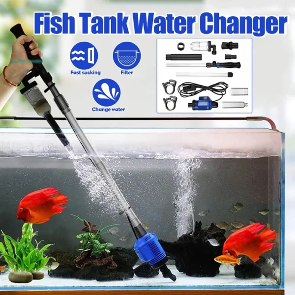 Electric Aquarium Gravel Cleaner Automatic Water Changer