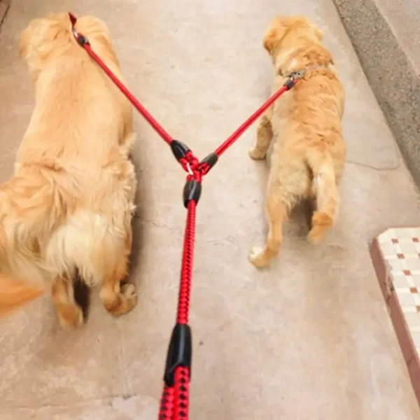 Double Dog Leash For Couplers With Soft Padded Handle - Image 3