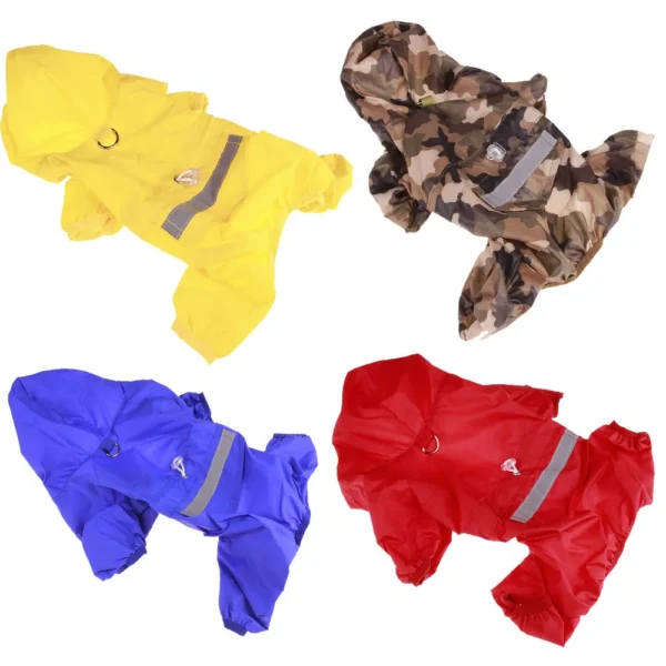 Dog Raincoat That Covers Belly Waterproof Dog Clothes - Image 2