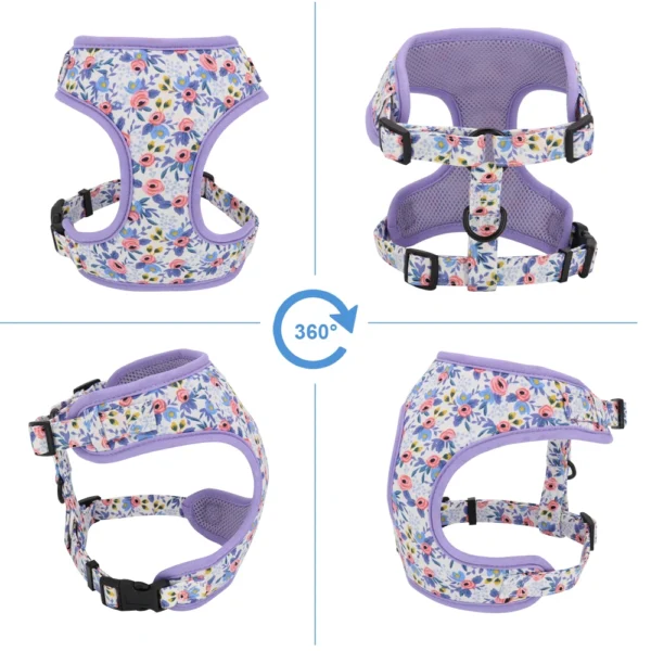 Flower Print Dogs Cat Harnesses For Chihuahua Yorkie Poodles Pitbull Bulldog Pug - Image 5