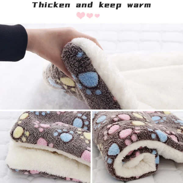 Thickened Cat Dog Bed Mat Soft Fleece Pet Blanket - Image 4