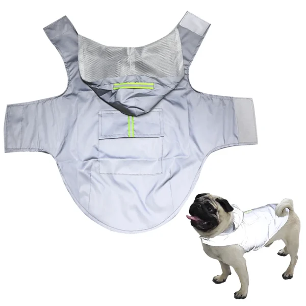 Dog Raincoat with hood  Waterproof Dog Clothes - Image 2