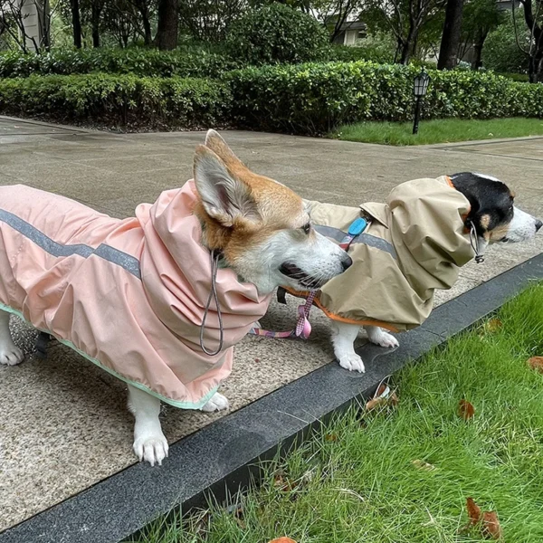 Reflective Dog Raincoat For Medium Large Dogs - Image 5