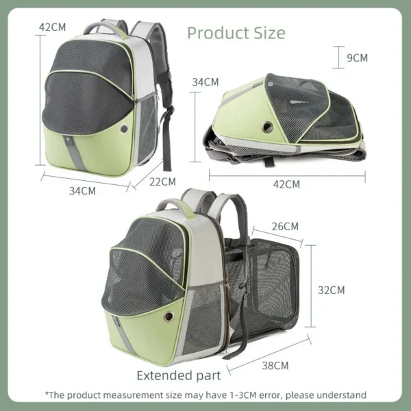 Outdoor Portable Foldable Breathable Cat hiking Backpack - Image 5