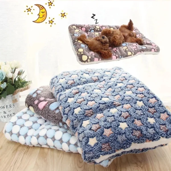 Thickened Cat Dog Bed Mat Soft Fleece Pet Blanket - Image 2