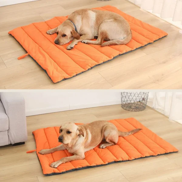 Foldable and Portable Dog Mats - Waterproof Pet Beds with Storage Carry Bag - Easy-to-Clean Kennel for Outdoor Camping - Image 3