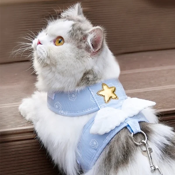 Adjustable Light Cute Cat Harness And Leash Set