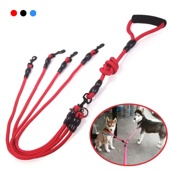 Walking Two And More Dogs At Once Dog Leash Detachable Dog Leash