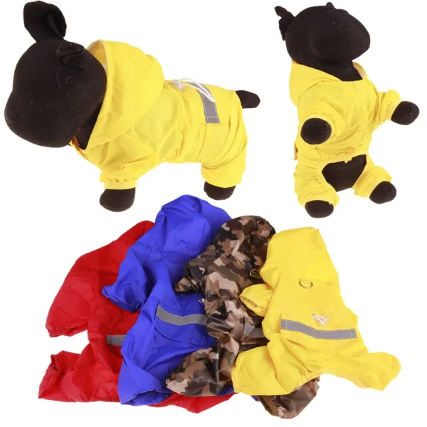 Dog Raincoat That Covers Belly Waterproof Dog Clothes - Image 3