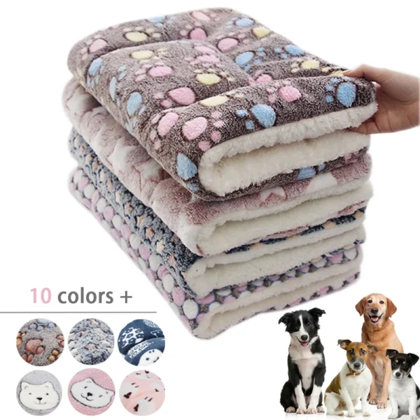 Thickened Cat Dog Bed Mat Soft Fleece Pet Blanket