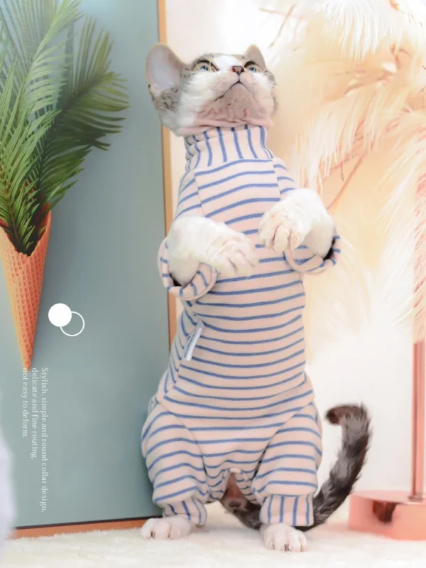 Cotton Kitten Cat Jumpsuit Winter Warm Clothes - Image 5