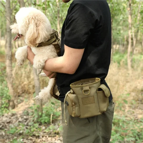 Dog Treat Pouch - Tactical Waist Pack for Military Hunting, Puppy Training, Snacks, and Bait - Pet Feed Pocket Pouch for Dog Accessories - Image 2