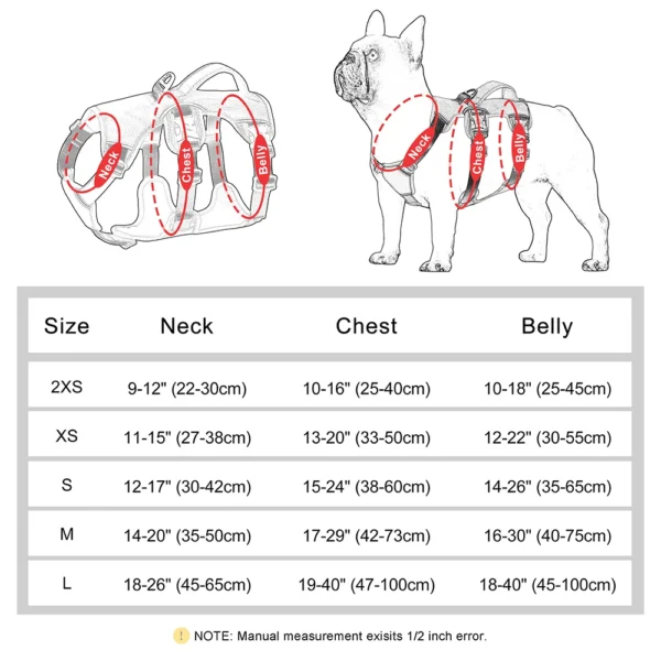 Vest For Dog Training - Adjustable Reflective Waterproof Dog Harness with Handle for Small, Medium, Large, and Big Dogs - No-Pull Pet Walking and Training Gear - Image 6